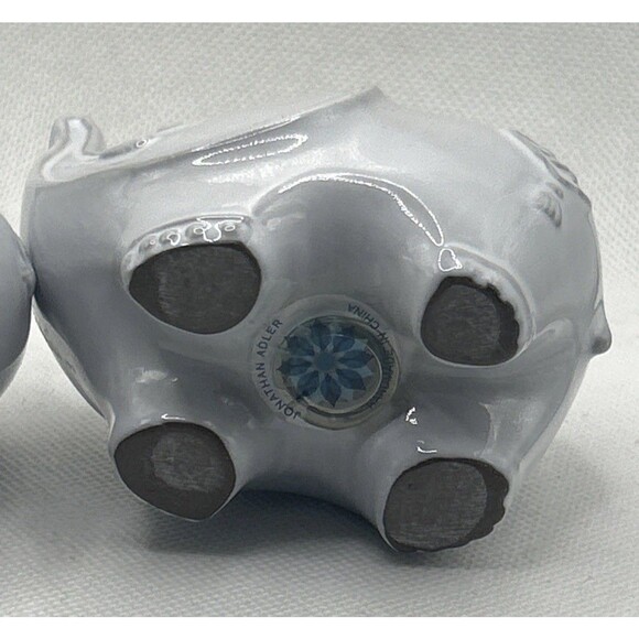 Brand New Without Box Ceramic Jonathan Adler Elephant Salt & Pepper Shakers Art - Picture 7 of 8